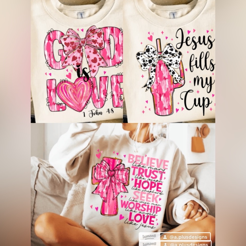 Valentines- religious sweatshirts